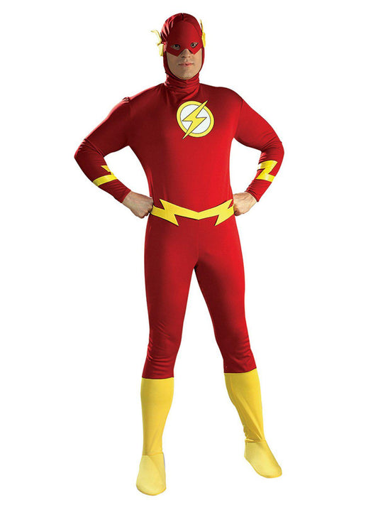 The Flash superhero costume for adults from DC Comics, perfect for childrens dress-up play.