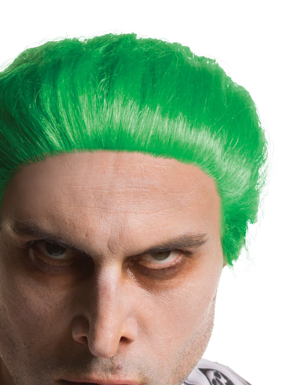 DC Comics licensed The Joker wig with green slicked-back style for fun dress-up.