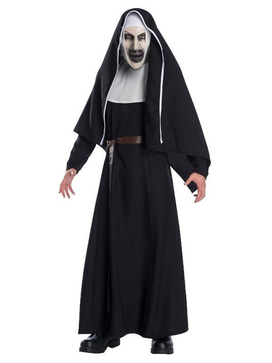 The Nun Adult Costume by Warner Bros, perfect for Halloween, with official design and quality.