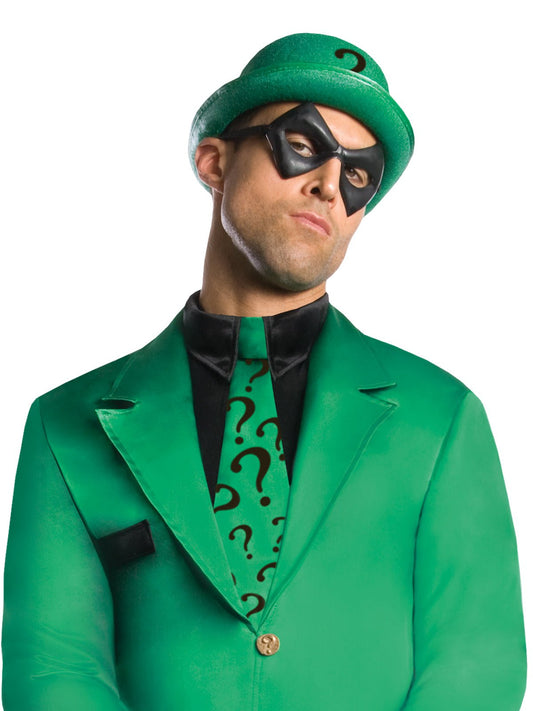 The Riddler adult costume inspired by DC Comics for themed events and dress-up play.