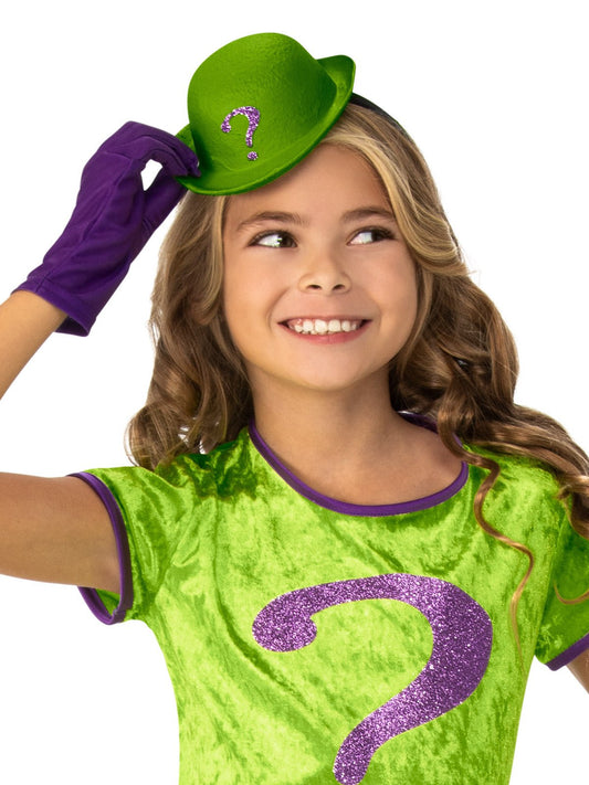 Kids DC Comics The Riddler Tutu Costume features deluxe design for imaginative play at home.