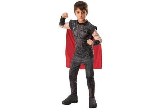 Thor classic costume for kids, replica from movies, perfect for playtime at home.