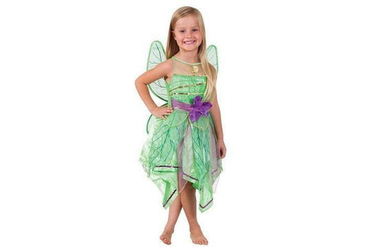 Tinker Bell child fairy costume with crystal accents and wings for imaginative play.