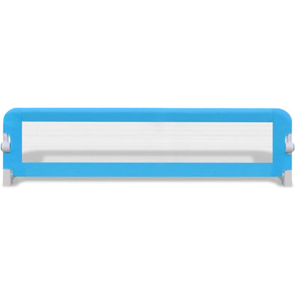 Blue mesh toddler bed rail for single beds - ensures safety and secure sleep.