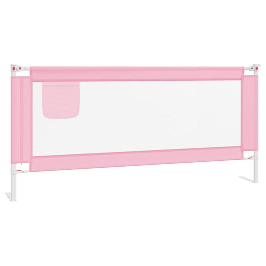 Adjustable 200cm pink toddler safety bed rail for home use, ensuring secure sleep environment.