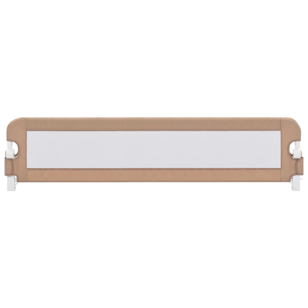 Foldable 180cm Taupe Mesh Toddler Bed Rail Guard enhances child safety and comfort.