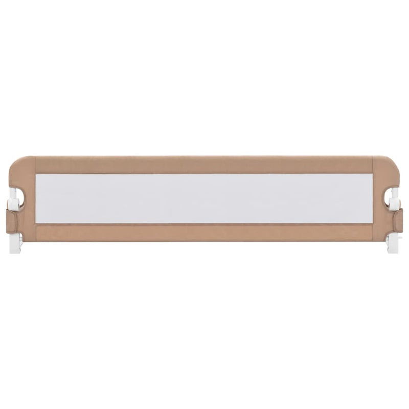 vidaXL Toddler Safety Bed Rail Taupe 180x42 cm Polyester