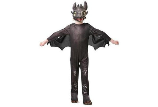 Toothless Night Fury costume, perfect for kids dress-up play from How To Train Your Dragon.