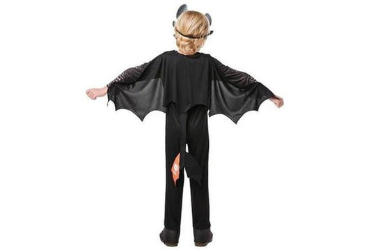 Toothless Night Fury costume inspired by How To Train Your Dragon, perfect for kids cosplay.