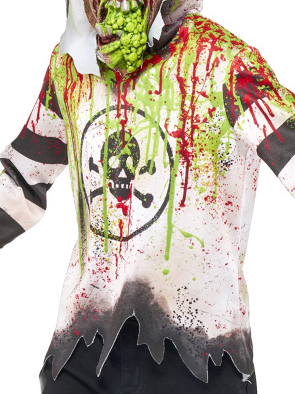 Digitally Printed Hooded Shirt with Skull Design