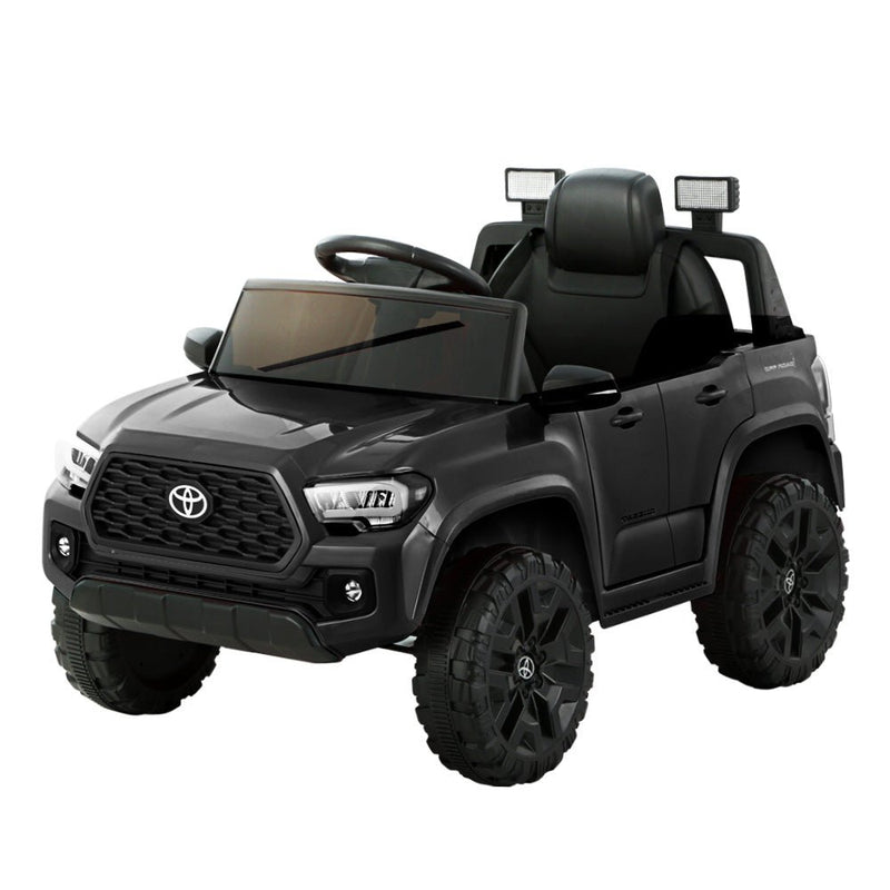 Toyota Ride On Car Electric Toy Tacoma Off Road Jeep 12V Battery Black | Kids Mega Mart | Shop Now!