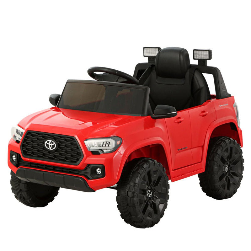 Toyota Ride On Car Electric Toy Tacoma Off Road Jeep 12V Battery Red | Kids Mega Mart | Shop Now!