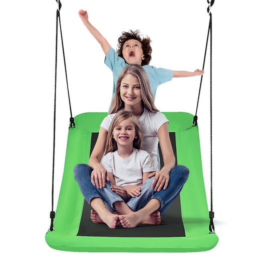 Green Tree Swing with Durable Oxford Fabric: Fun for All Ages