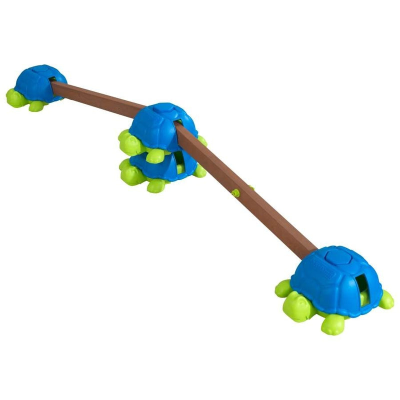 Child Balancing on KidKraft Turtle Totter Balance Beam