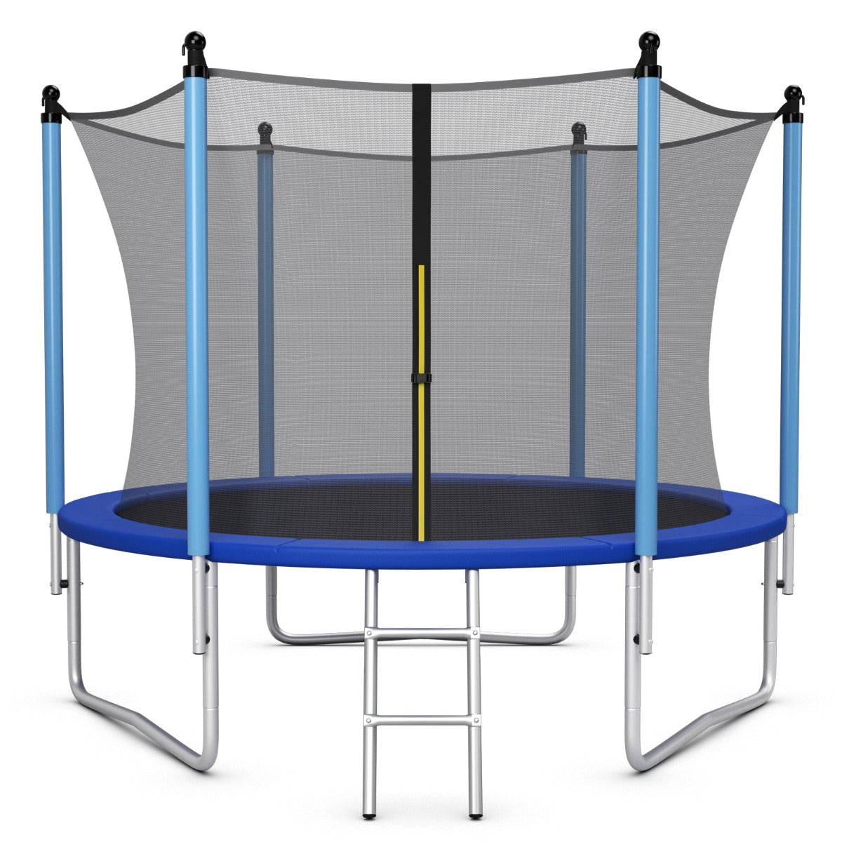 Kids 14FT Outdoor Trampoline with Safety Net and Ladder for backyard fun and safety