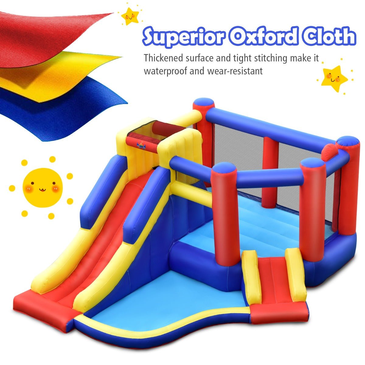 oxford cloth Inflatable Castle with Slide
