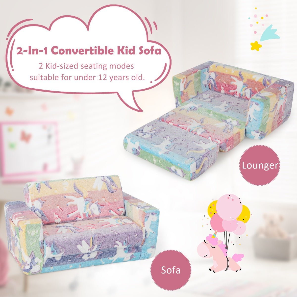Soft and Safe Lounging Chair for Children