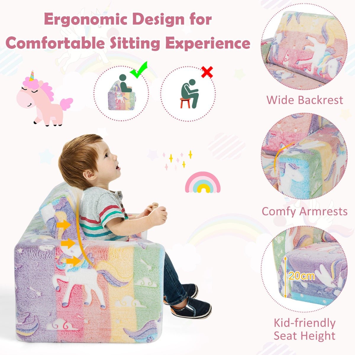 Versatile Kids Fold Out Sofa