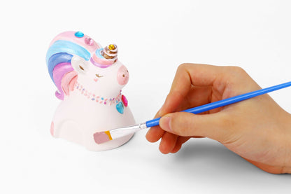 Colorful unicorn paint kit for kids creative projects and craft time at home.