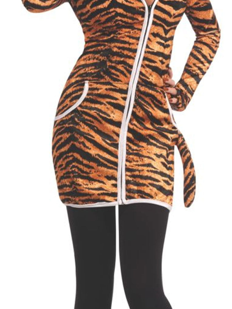 Orange and Black Striped Tiger Dres