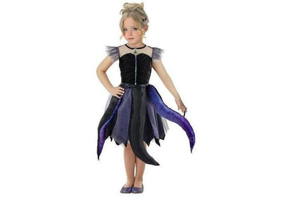 Disney Ursula Deluxe Costume for Kids, perfect for dressing up as a beloved villain.