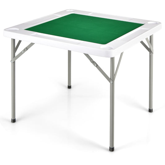 Portable gaming table for kids with cup holders and chip trays, perfect for home entertainment.