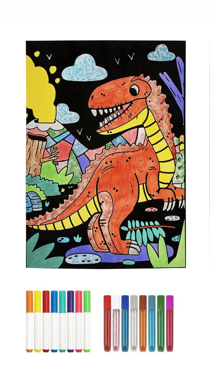 Dinosaur Bedroom Art Coloring Kit