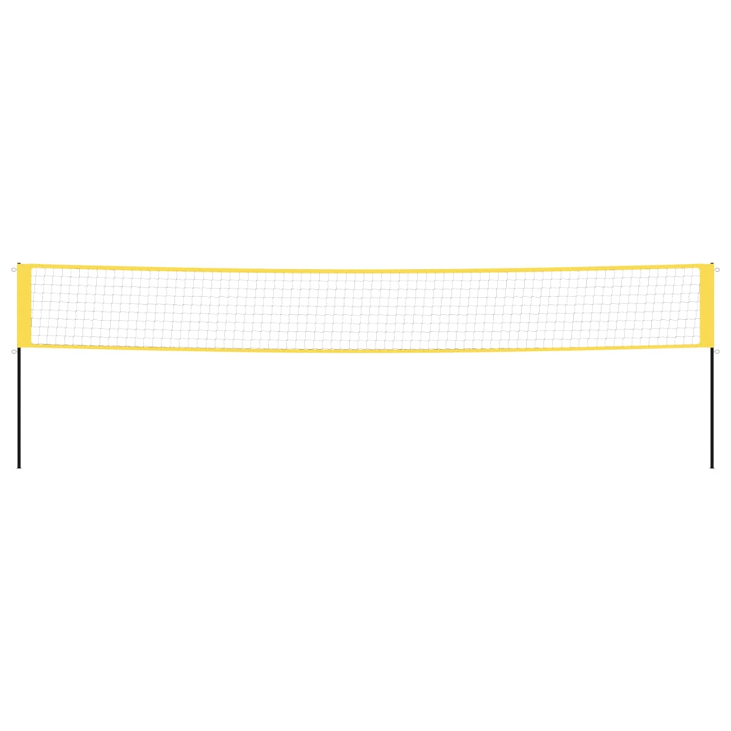 Kids portable badminton set with net, rackets, shuttlecocks for home play - easy setup.