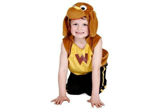 Wags the Dog plush costume top for kids dress-up playtime at home.