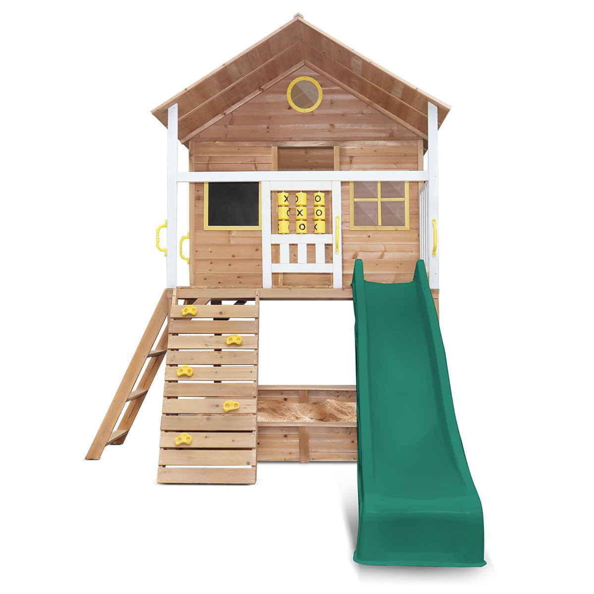 Warrigal Cubby House with Green Slide: Fun and Exploration for Kids