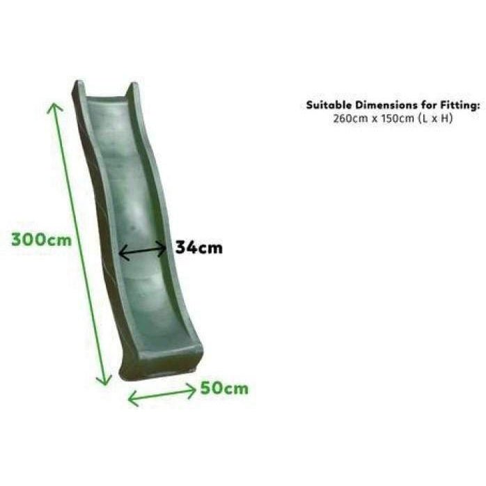 Buy Kids 3m Slide Green Outdoor play equipment for Australia Delivery
