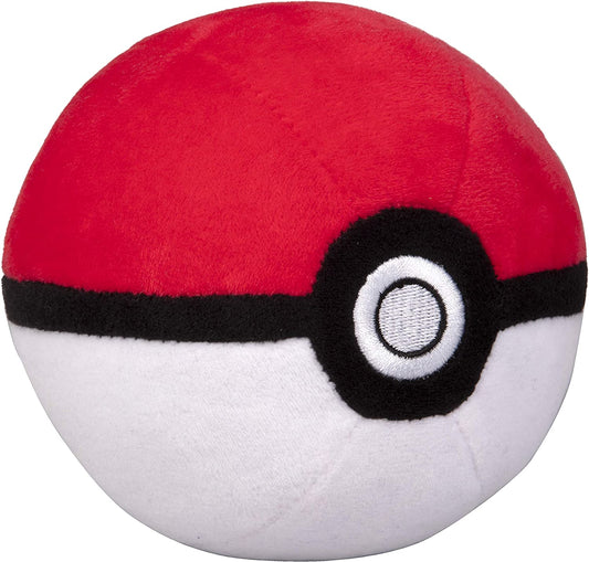 WCT Pokémon 4 Poke Ball Plush | Soft stuffed toy with weighted bottom for kids.