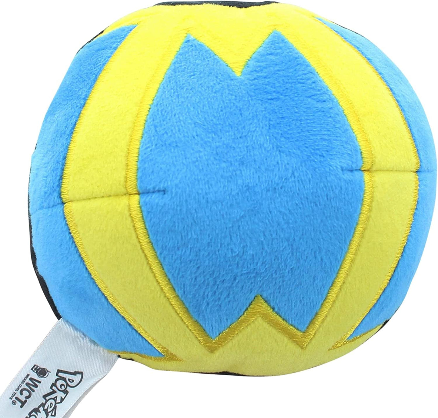 5-Inch Pokemon Quick Ball plush toy, soft with weighted base for childrens play at home.