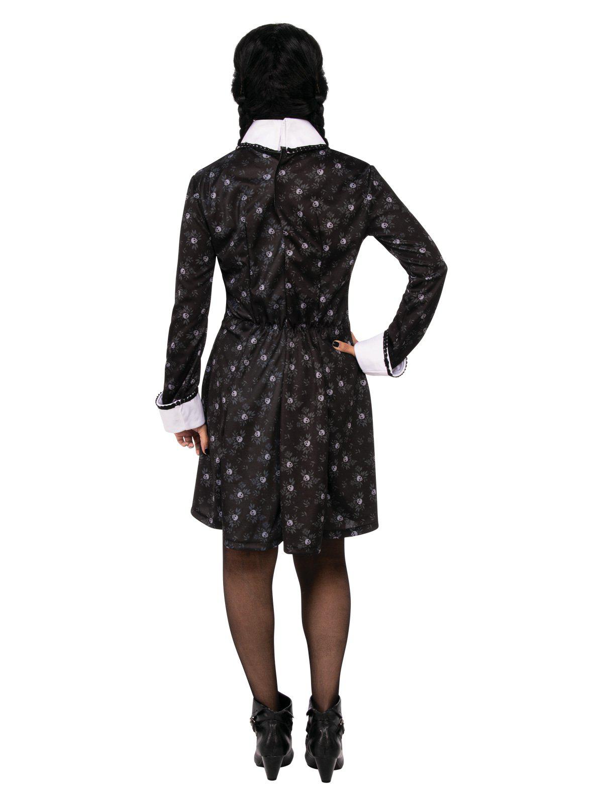 Wednesday Addams Official Adult Costume | Iconic look from The Addams Family for Halloween.