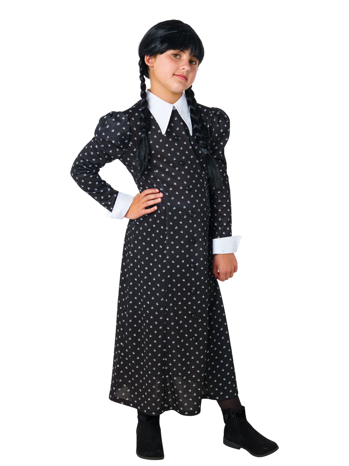Wednesday Addams Comes to Life: Deluxe Costume for Kids - Netflix Series