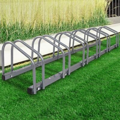 Outdoor Toys Portable 6 Bike Rack Storage Stand Silver