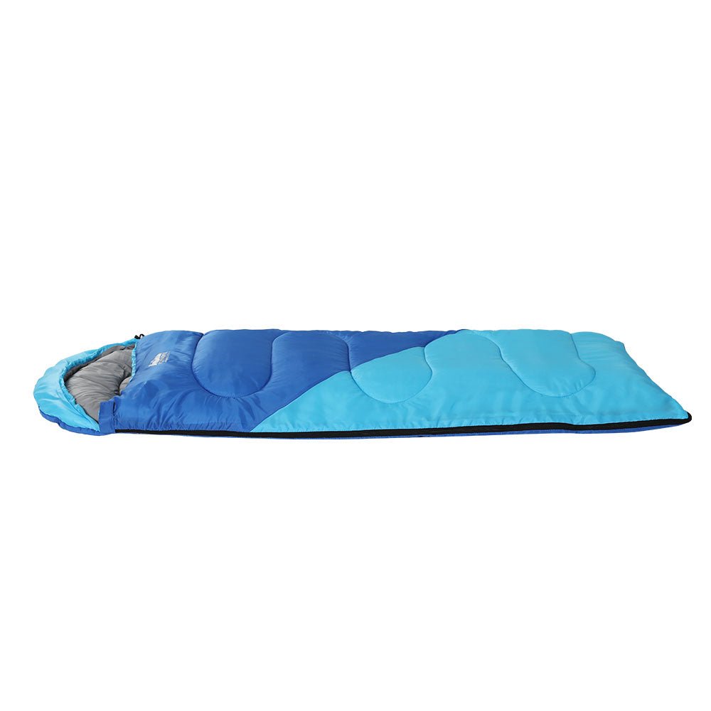 Weisshorn Kids 172cm Sleeping Bag in Thermal Blue for Camping and Hiking
