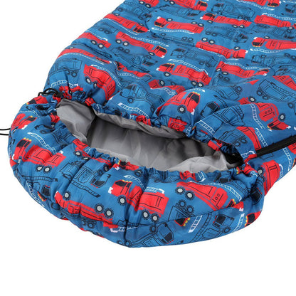 Weisshorn Kids Single Sleeping Bag, 180cm Blue, Ideal for Camping and Hiking, Thermal Comfort