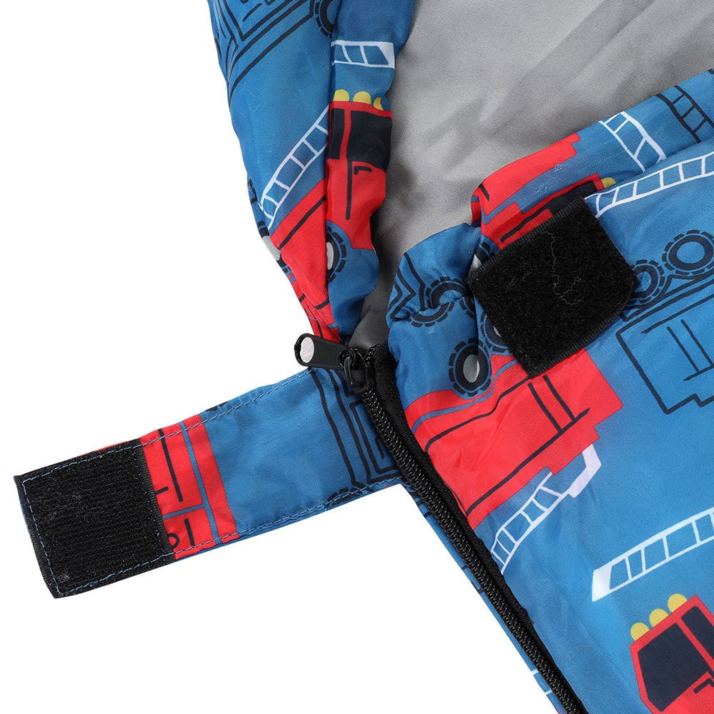 Weisshorn kids single sleeping bag, 180cm, thermal, blue - ideal for camping and hiking.