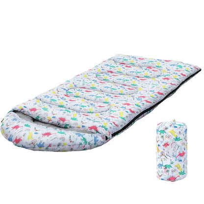 Kids 180cm Weisshorn single sleeping bag in white, ideal for camping and hiking adventures.