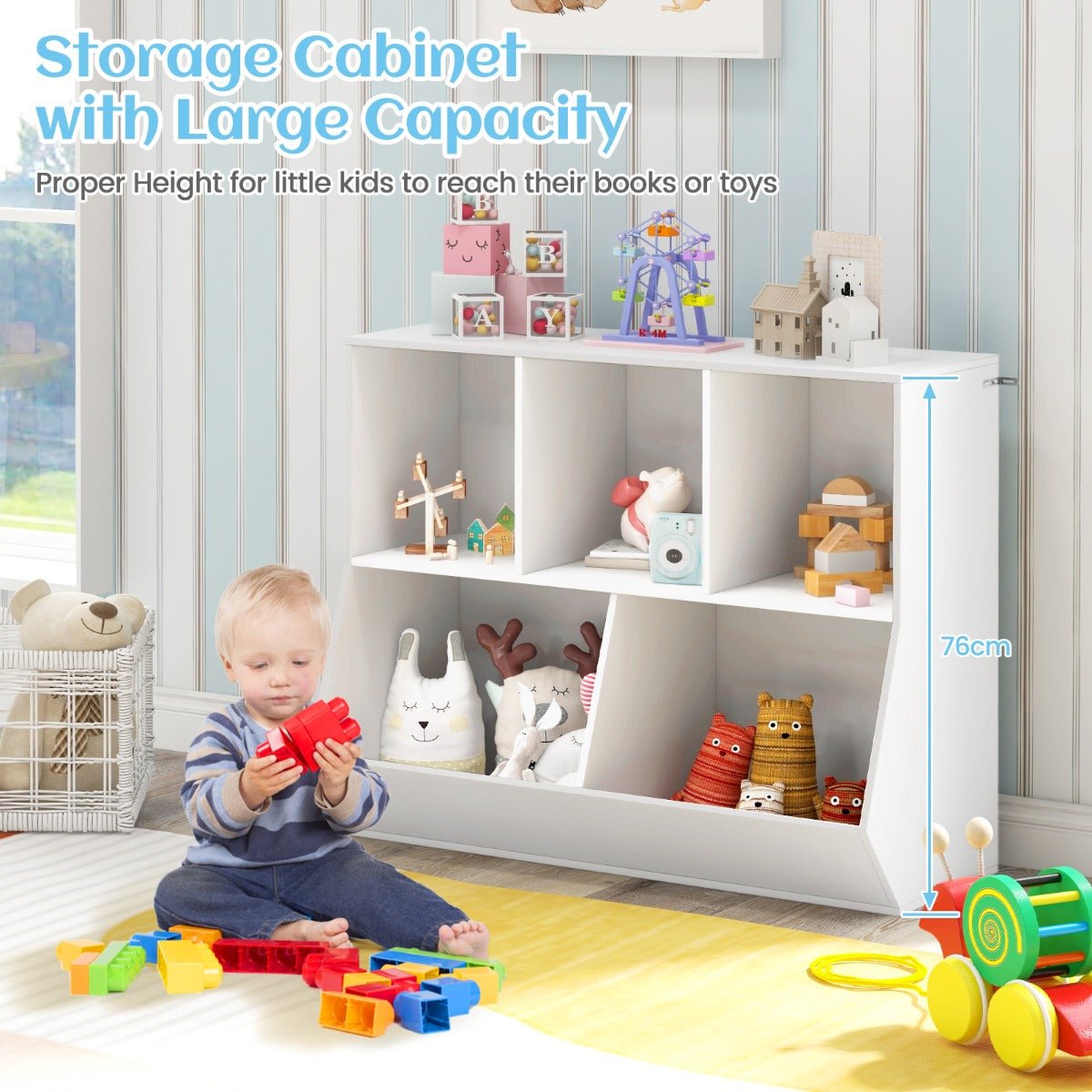 Kids Favourite White Toy Storage Solution