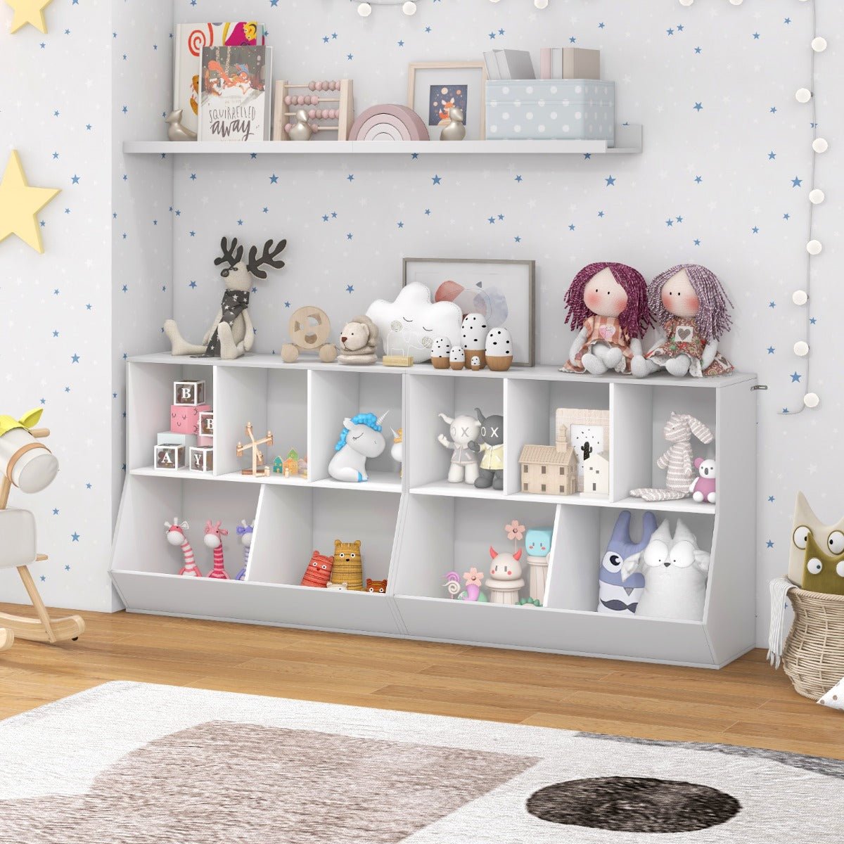 Contemporary White Toy Organizer for Stylish Rooms