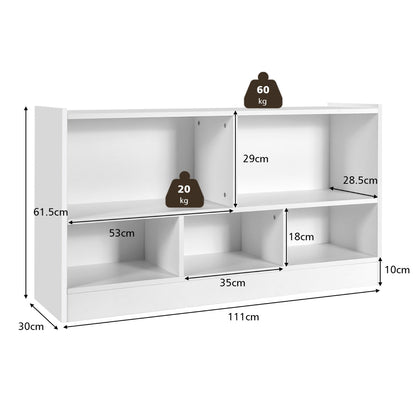 Elegant White Toy Organizer for Modern Playrooms