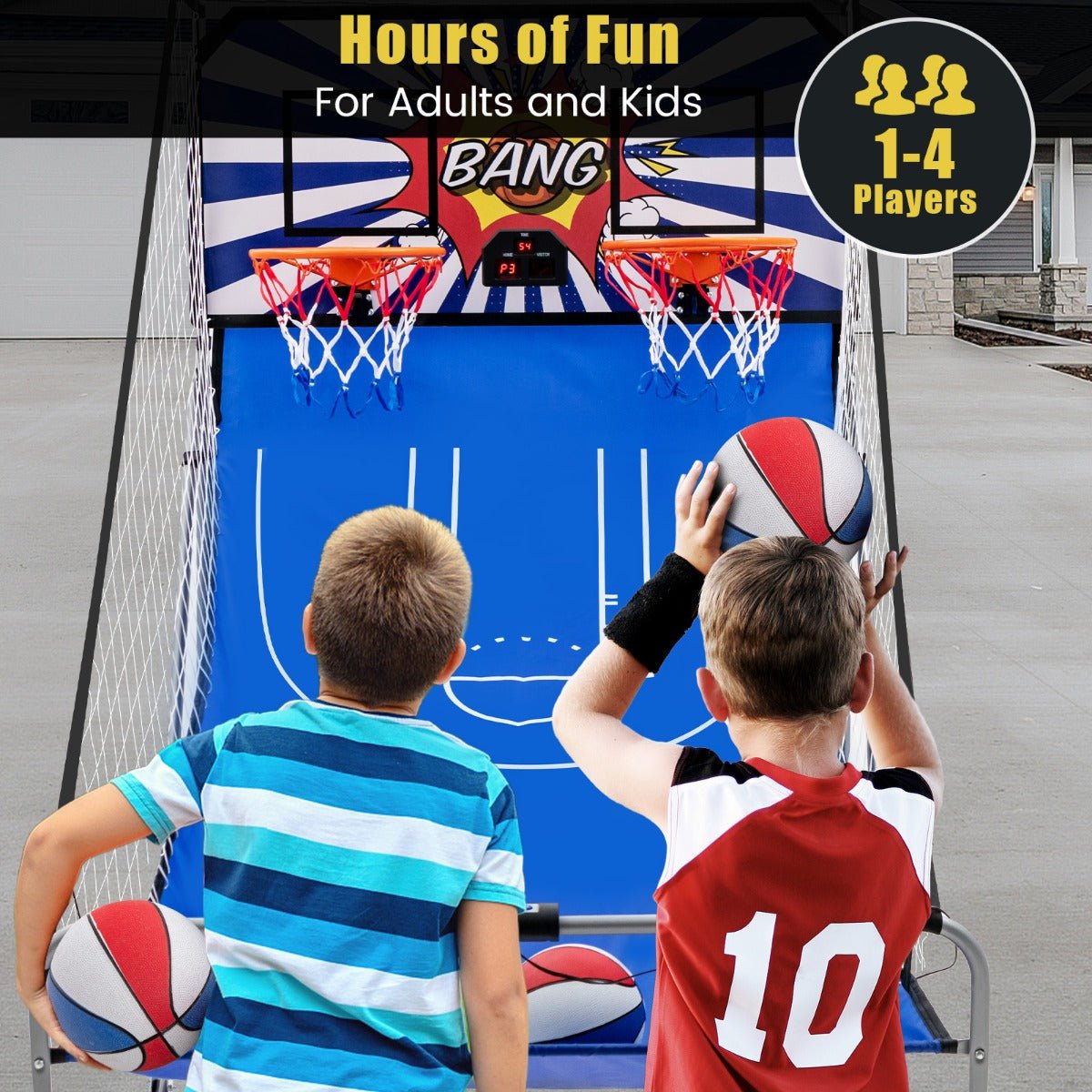 Dual Hoop Basketball Arcade with Sound