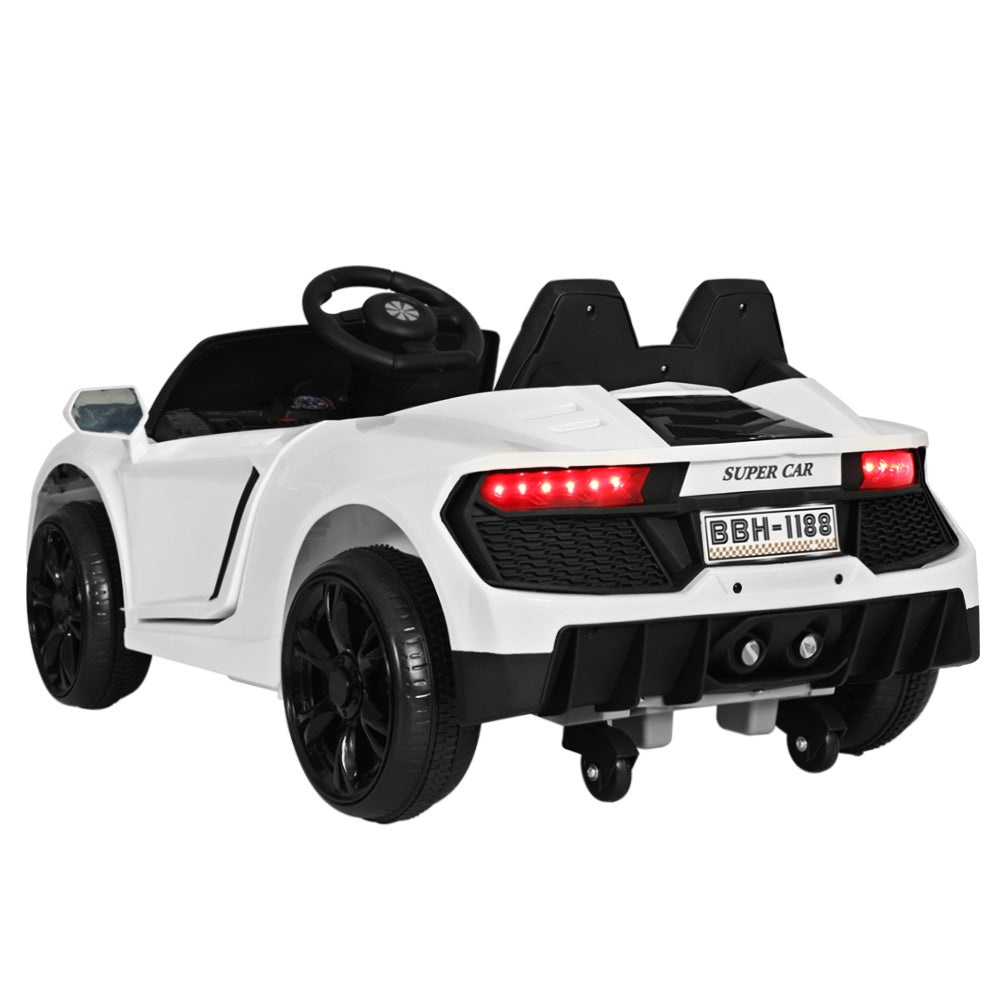 Stylish White Kids Car with Remote Control