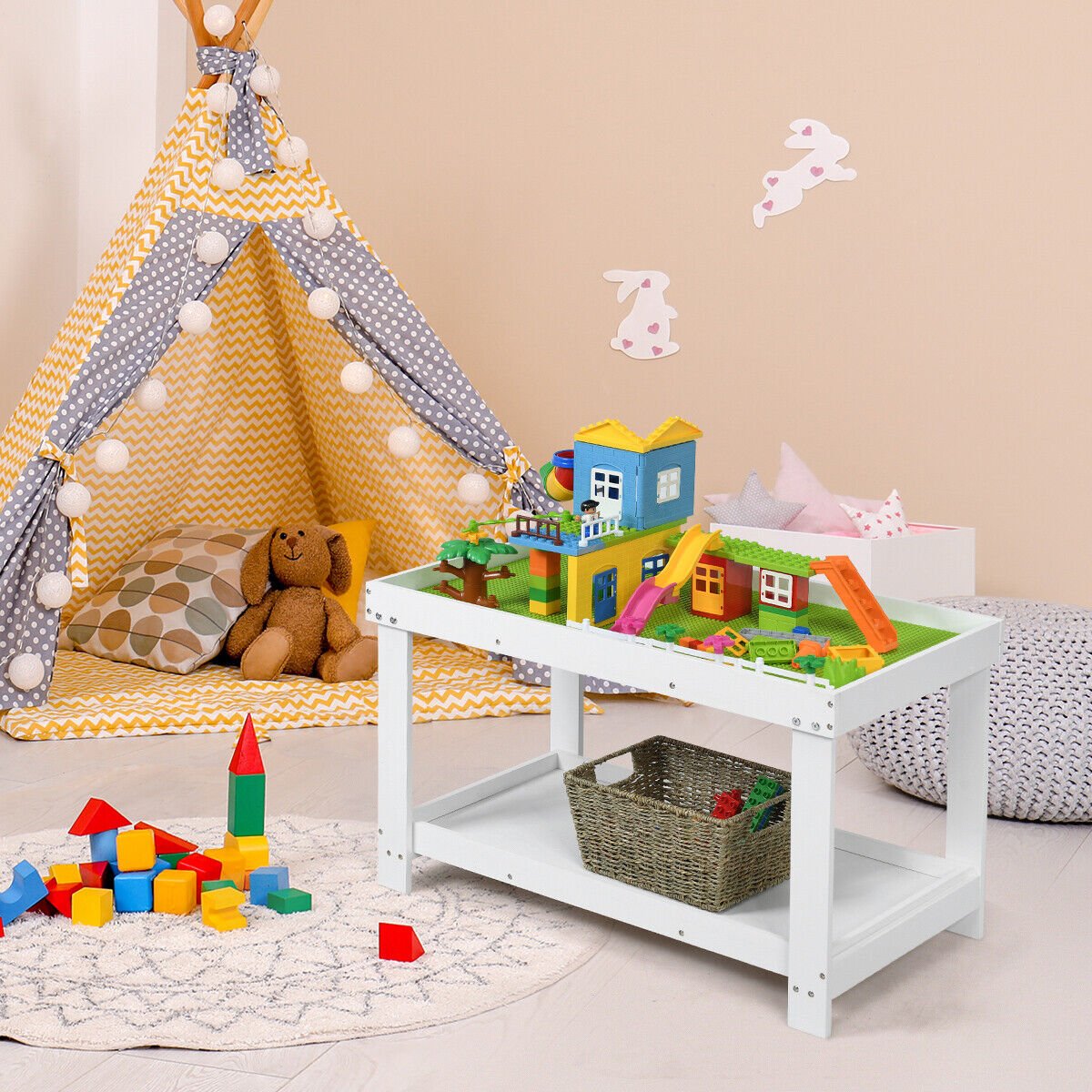 Buy the Ultimate White Kids Activity Table for Creative Playtime