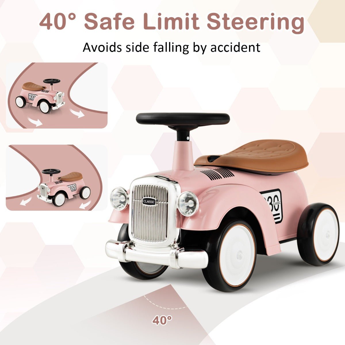 Pink Power: Toddler Retro Ride-On