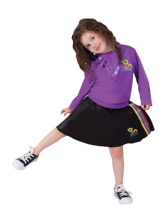 The Wiggles 30th Anniversary Kids Skirt, vibrant design for young fans, perfect for playtime.