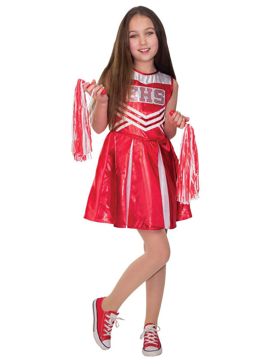 Disney High School Musical kids cheerleader costume for fun dress-up at home.