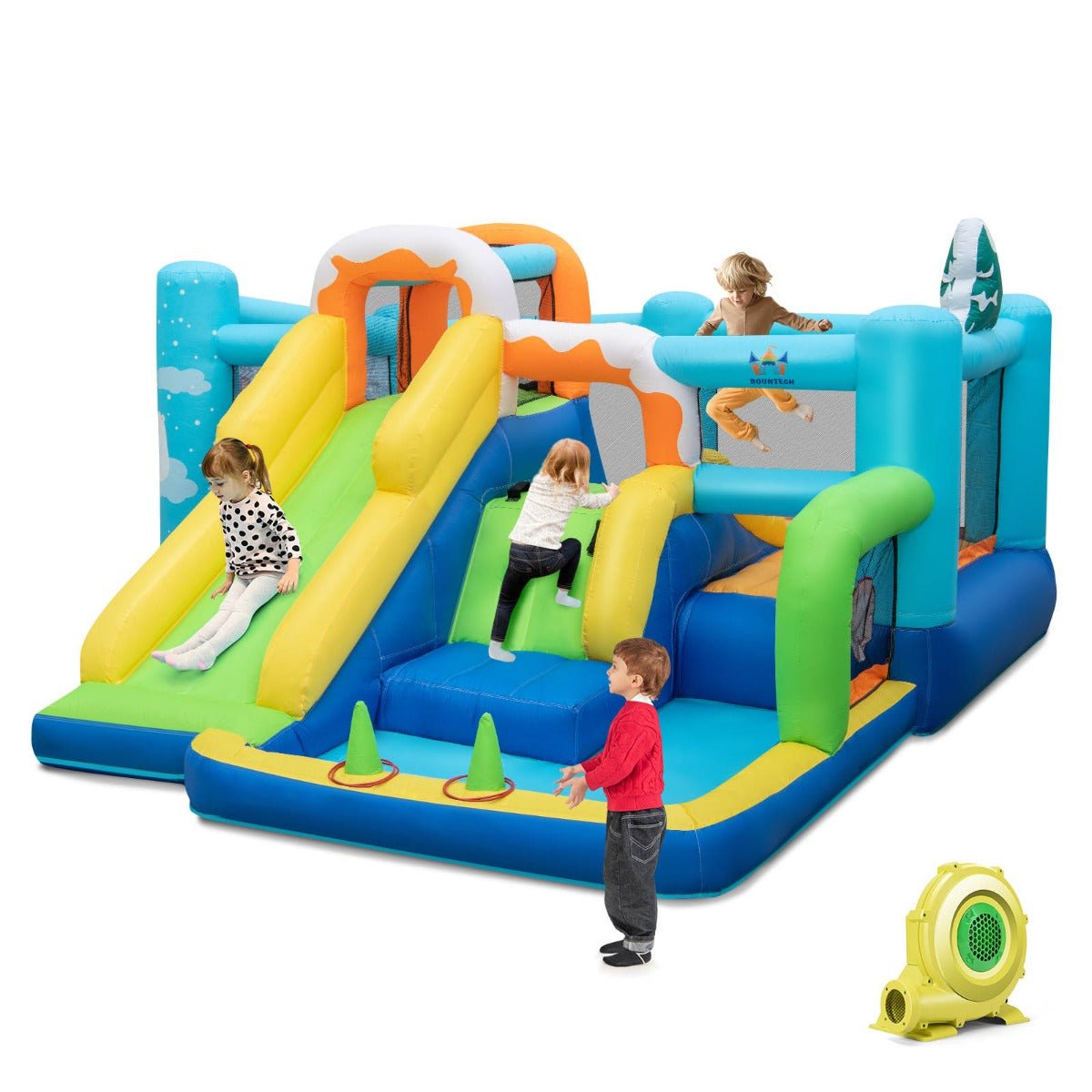 Frosty Fun Bounce House with Slide